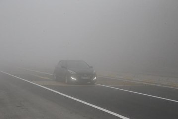 Bolu Dağı'nda yoğun sis etkili oluyor