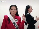 Nam Anh cosplay Hoa hậu Phạm Hương tại Miss Universe Vietnam