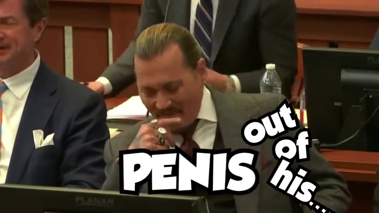 Johnny Depp Reaction at Bizzare Penis Question in Court and Getting Hillarious 