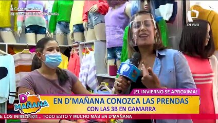 Karla Tarazona nos muestra lo último de la moda de otoño - invierno en Gamarra a precio módico
