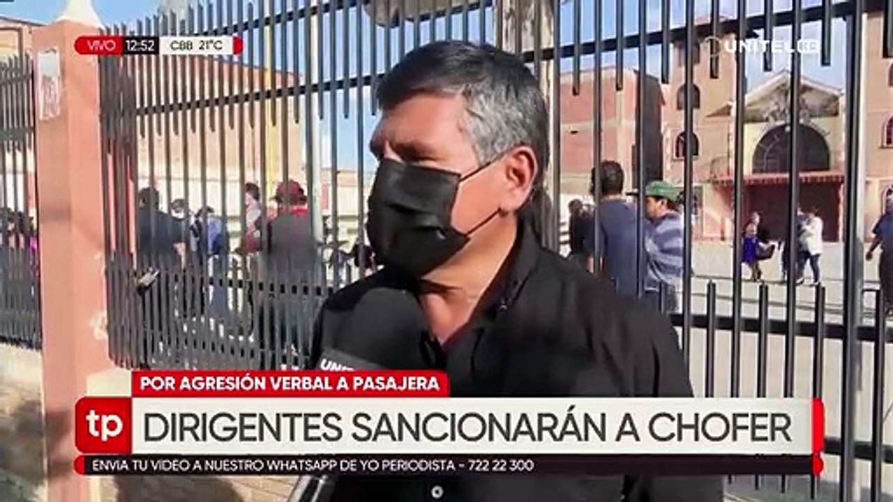 Anuncian sanciones contra el chofer que agredió verbalmente a una pasajera
