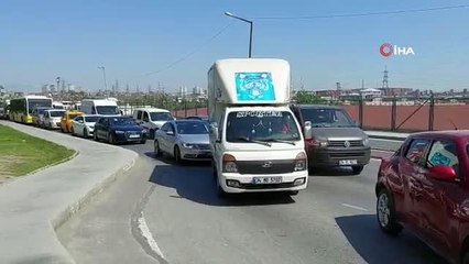Son Dakika | İkitelli'de feci kaza... İETT otobüsü, servis aracı ve kamyonet çarpıştı
