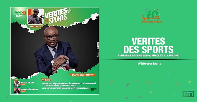Vérités des sports du 27 avril 2022 par Brice Kouassi [ Radio Côte d'Ivoire ]