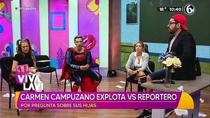 Carmen Campuzado explota contra reportero; le preguntó sobre sus hijas