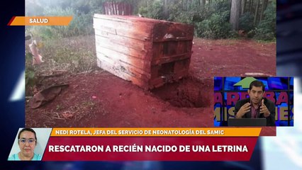 Rescataron a recién nacido de una letrina