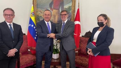 Dışişleri Bakanı Çavuşoğlu, Venezuela Dışişleri Bakanı Plasencia ile biraraya geldi