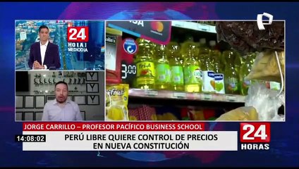 Jorge Carrillo explica los peligros de incluir el control de precios en eventual nueva constitución