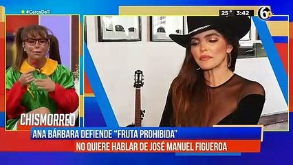 Ana Bárbara defiende "fruta prohibida"; no quiere hablar de José Manuel Figueroa