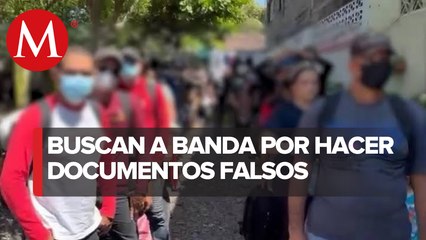 En Oaxaca, aseguraron a 37 migrantes que traían identificaciones falsas