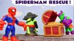 Spiderman Toys Story with Thomas and Friends Toy Trains Superhero Cartoon for Kids Children
