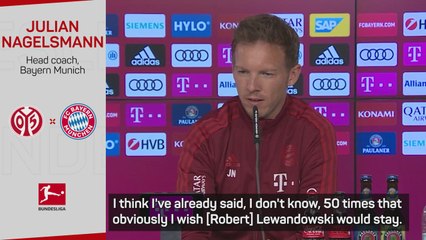 'Lewandowski-Haaland like comparing apples with pears' - Nagelsmann