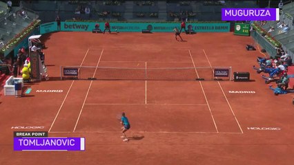 Muguruza wins opener as she seeks first Madrid crown