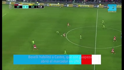 Boselli habilitó a Castro, que con guapeza, abrió el marcador en UNO