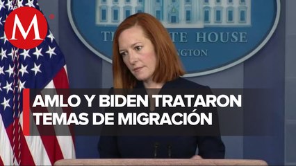 Jen Psaki asegura que México y EU seguirán trabajando juntos en tema de migración