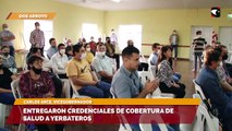 Entregaron credenciales de cobertura de salud a yerbateros