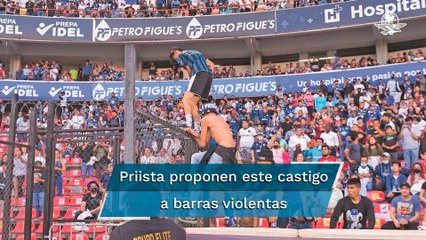 Esta es la iniciativa de diputados del PRI para castigar a las barras violentas en los estadios
