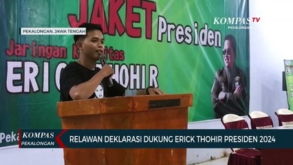 Relawan Deklarasi Dukung Erick Thohir Jadi Presiden 2024