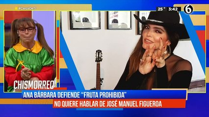 Ana Bárbara defiende "fruta prohibida"; no quiere hablar de José Manuel Figueroa