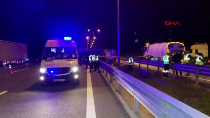 Kuzey Marmara Otoyolu’nda facia! Tır devrilince olanlar oldu