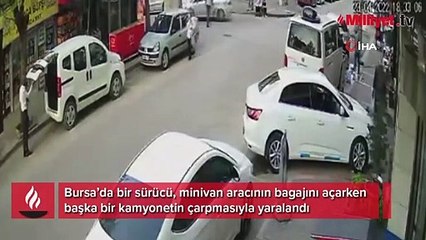 Kamyonetin bagajını açarken kabusu yaşadı! Ölümle burun buruna
