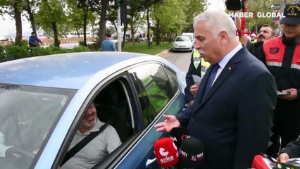 Sürücüler fena yakalandı! Karşılarına Vali Aziz Yıldırım çıkınca...