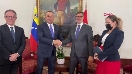 Çavuşoğlu, Venezuela Dışişleri Bakanıyla ikili ve heyetler arası görüştü
