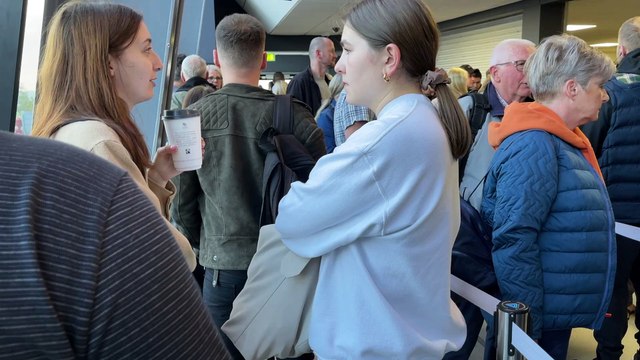 Queues at Leeds Bradford Airport