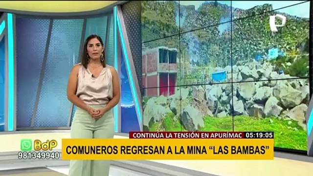 Comuneros advierten que minera Las Bambas no va: no habrá diálogo, la guerra está declarada