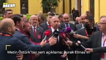 Metin Öztürk'ten sert açıklama: Burak Elmas'ın gizli planları var