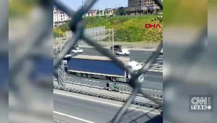 Çocukların TEM Otoyolu’ndaki tehlikeli oyunu