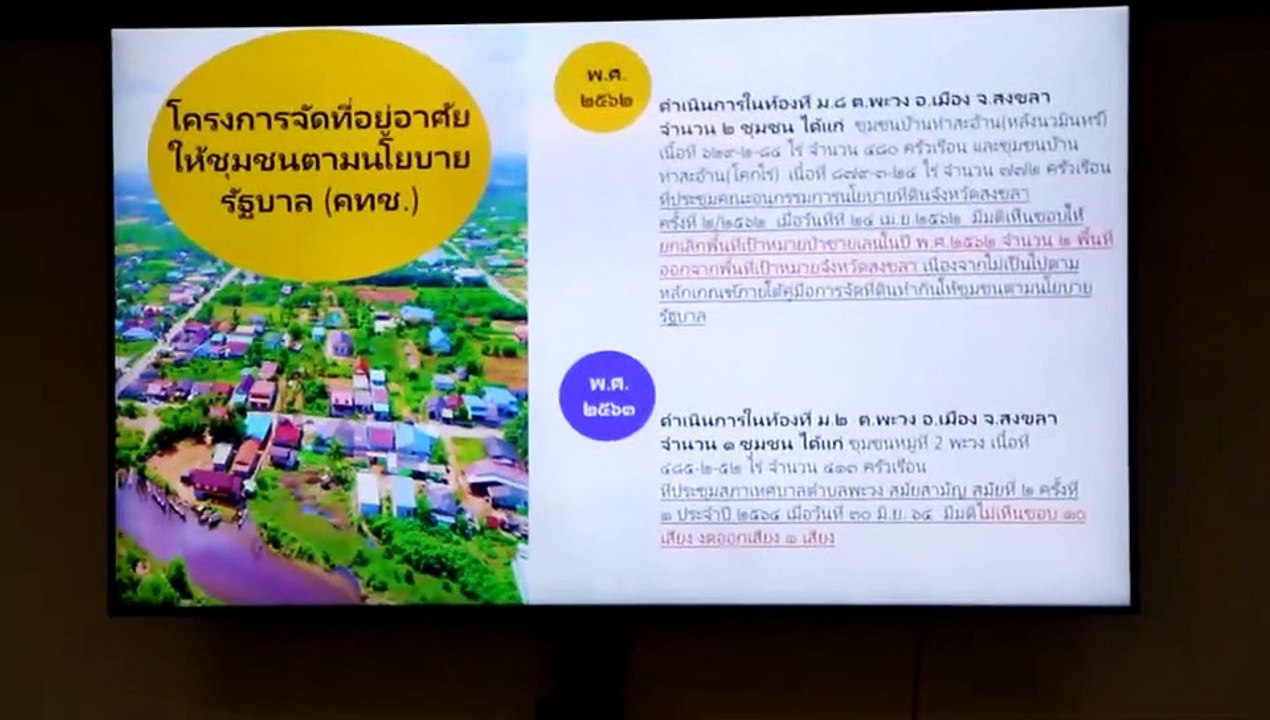 "นิพนธ์"แก้ปัญหาที่ดินโคกไร่ จ.สงขลา