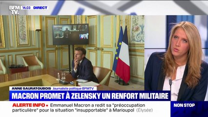 Download Video: Ukraine: Emmanuel Macron promet un renfort de l'appui militaire et humanitaire à Volodymyr Zelensky