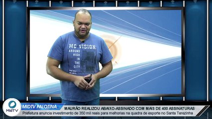 Ex-Vereador Maurão realiza abaixo-assinado com mais de 400 assinaturas para melhorias na quadra do bairro Santa Terezinha