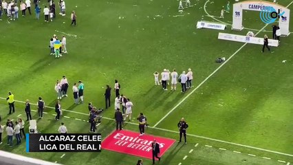 ALCARAZ CELEBRÓ SOBRE EL CÉSPED EL TÍTULO DE LIGA DEL REAL MADRID