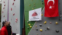 Aydın'da Spor Tırmanış Hız Türkiye Şampiyonası yapıldı