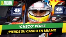 Checo' Pérez pierde casco de miles de dólares durante promoción del GP de Miami