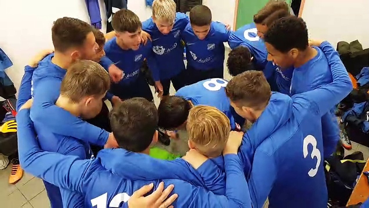 La belle série de nos U15 continue, le capo Ethan lance le chant de la victoire ! 5-0 face à EHB aujourd'hui !