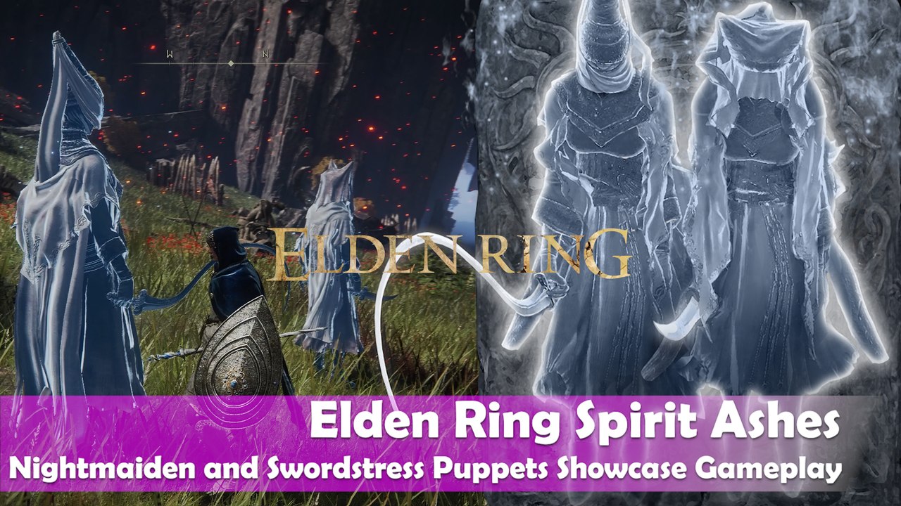 Elden Ring Spirit Ashes Nightmaiden and Swordstress Puppets Showcase