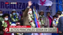 Luis Arce oficializará el incremento salarial este domingo en Oruro