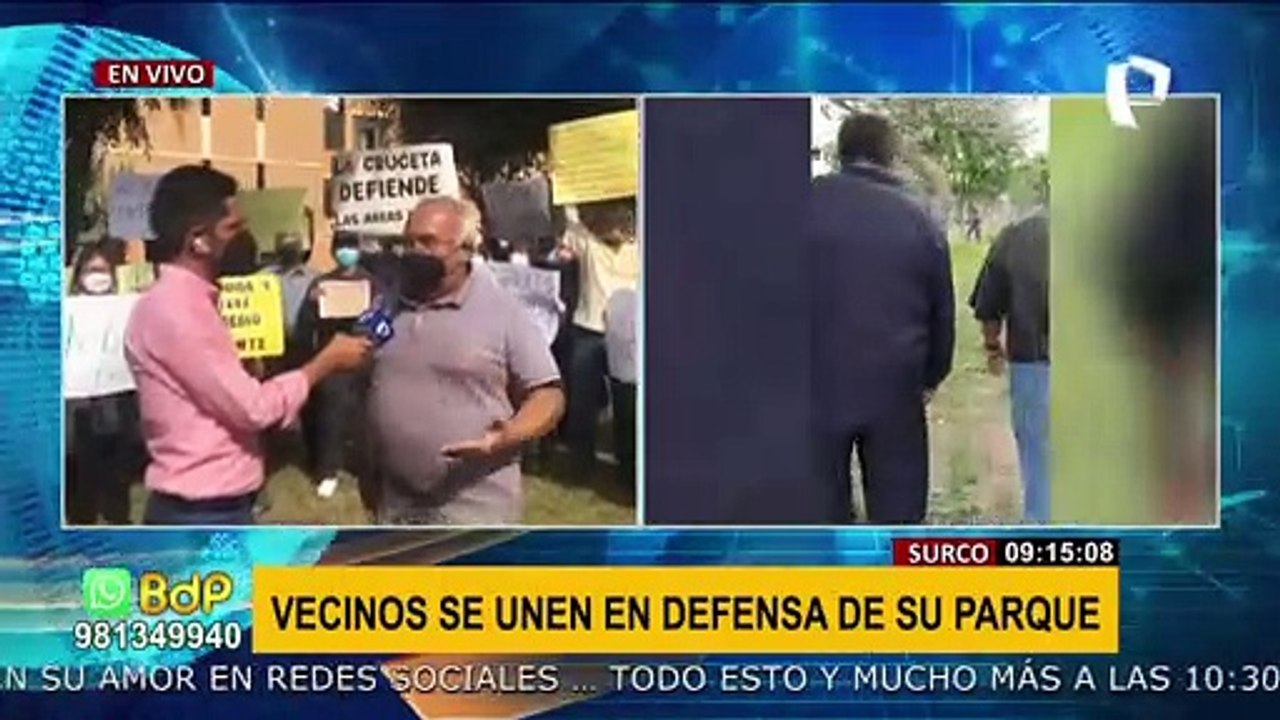 Vecinos de Surco denuncian que les quieren arrebatar parque para construir más edificios