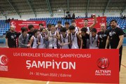 U14 Erkekler Türkiye Şampiyonası'nda Beşiktaş şampiyon oldu
