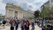 BUDAPEŞTE - Macaristan'da karşıt gruplar Ukrayna'ya ve Rusya'ya destek gösterileri düzenlendi