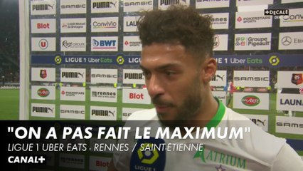 Denis Bouanga : "On a pas fait le maximum"