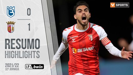 Highlights: Belenenses SAD 0-1 SC Braga (Liga 21/22 #32)