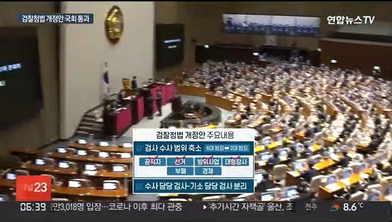 검수완박 1차 입법…'시한부' 무제한 토론 종료