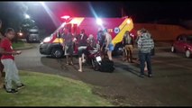 Motoboy fica ferido após se envolver em colisão com carro no Cataratas