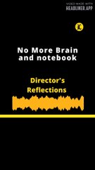 EDITORIAL EN INGLÉS: No More Brain and notebook