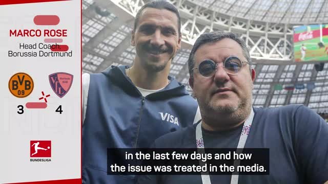 Dortmund boss Rose saddened by passing of Haaland's agent Raiola