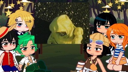  one piece characters  react to backrooms aniko