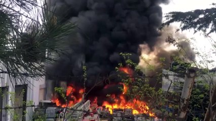 Bilecik'te lastik üretim fabrikasında yangın